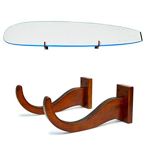 Surfboard Wall Mount Indoor Surfboard Storage Rack for Long Boards and Short Boards Display