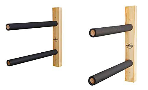 Northcore Estante doble de madera para tabla de surf