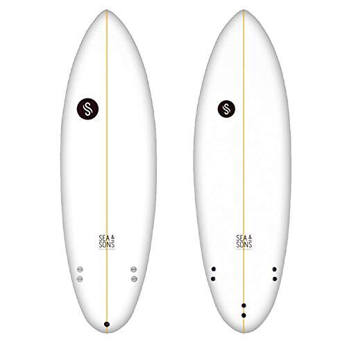 Sea &amp; Sons Eggy 6'6" Tabla De Surf, Unisex Adulto, Blanco