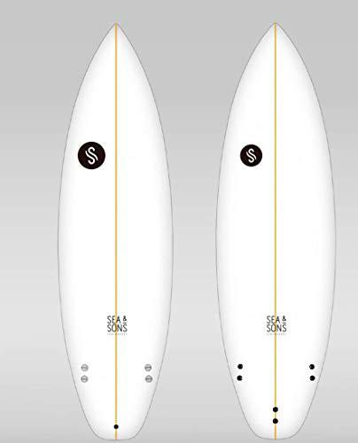 Sea &amp; Sons R&amp;R 6'4" Tabla De Surf, Unisex Adulto, Blanco