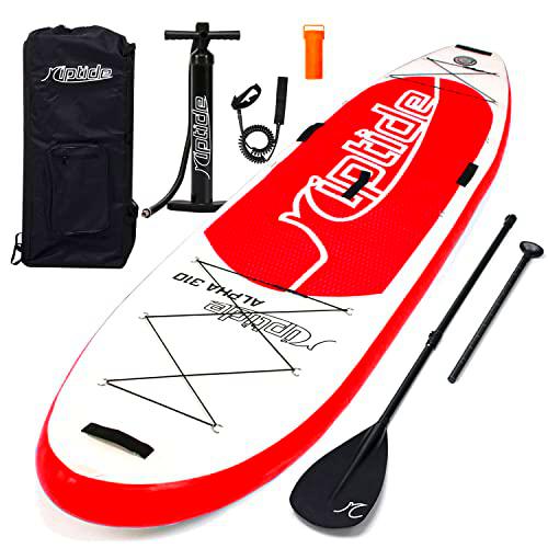riptide Juego de tabla hinchable de pie con remo (SUP), color rojo