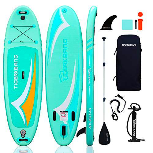 TIGERXBANG Tabla de Surf de Remo | 305 x 82 x 15 cm | para Adultos/niños | Kit Completo de Surf ISUP